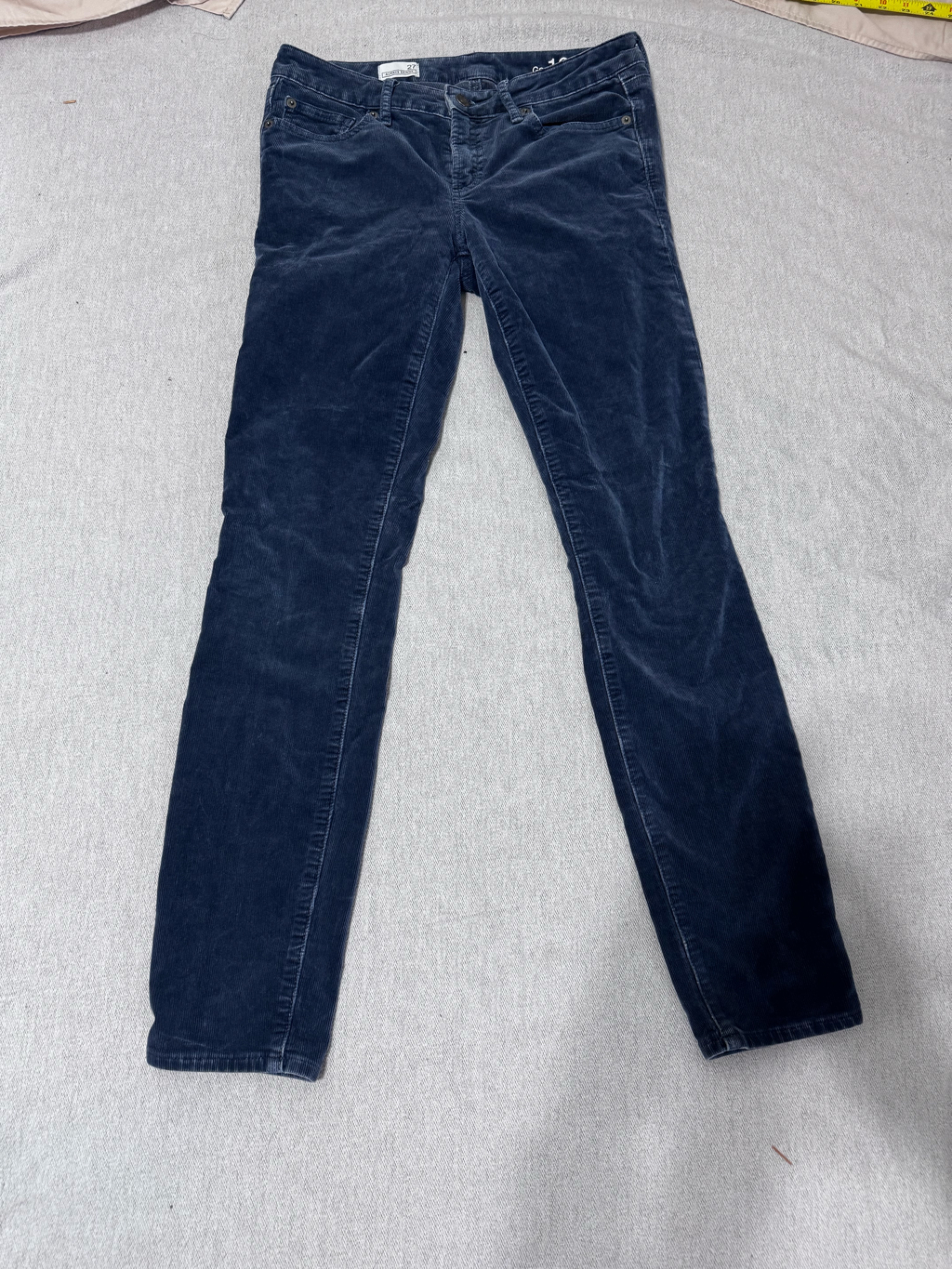 Gap Slate GrayBlue Corduroy Skinny Jeans